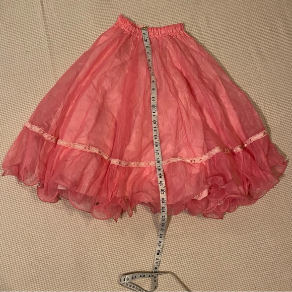 Pink Ruffled Circle Skirt - Picture 6 of 7